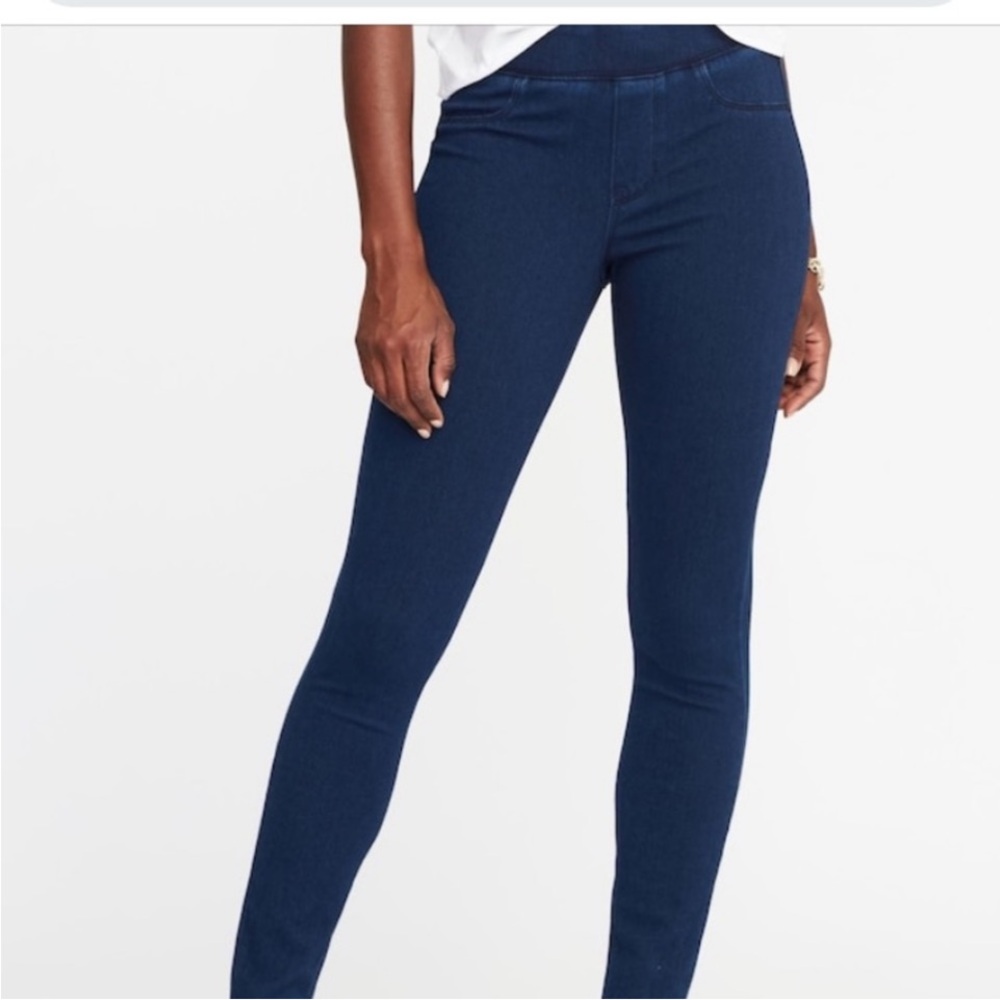 🍃Old Navy Mid Rise Rockstar Jeggings Dark Denim